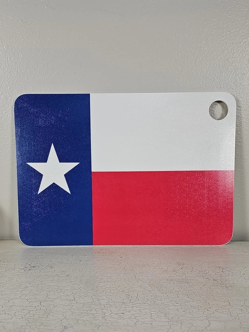 NWOT Texas Flag Cutting Board - Red, White & Blue